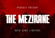 The Mezirane Font Poster 1