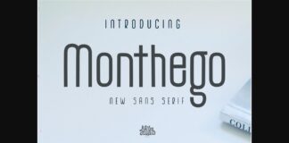 The Monthego Font Poster 1