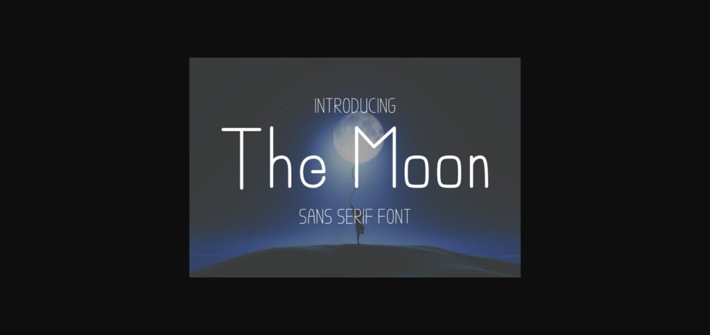 The Moon Font Poster 1