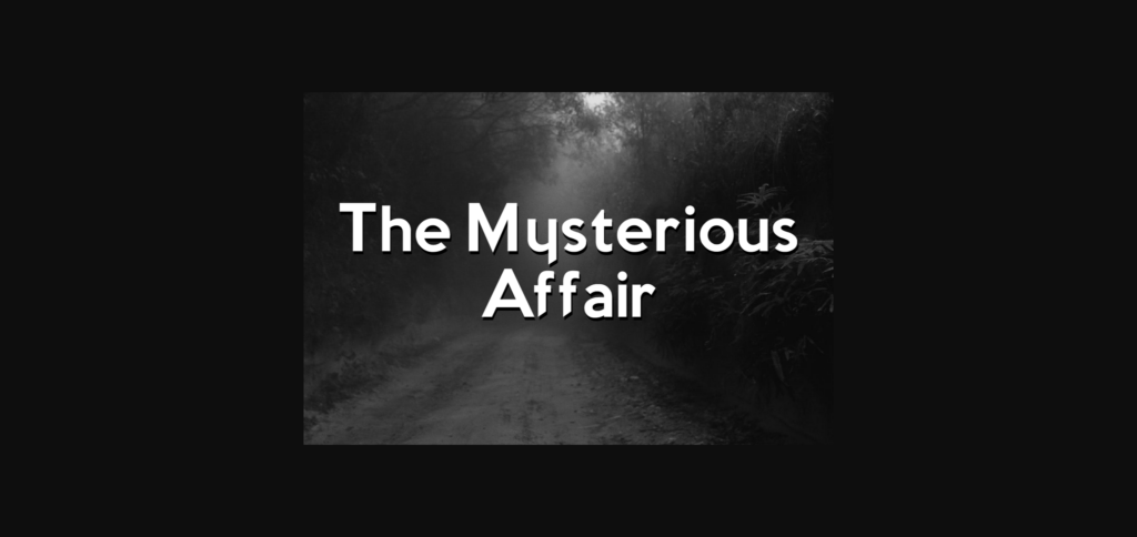 The Mysterious Affair Family Font Poster 3