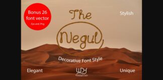 The Negul Font Poster 1