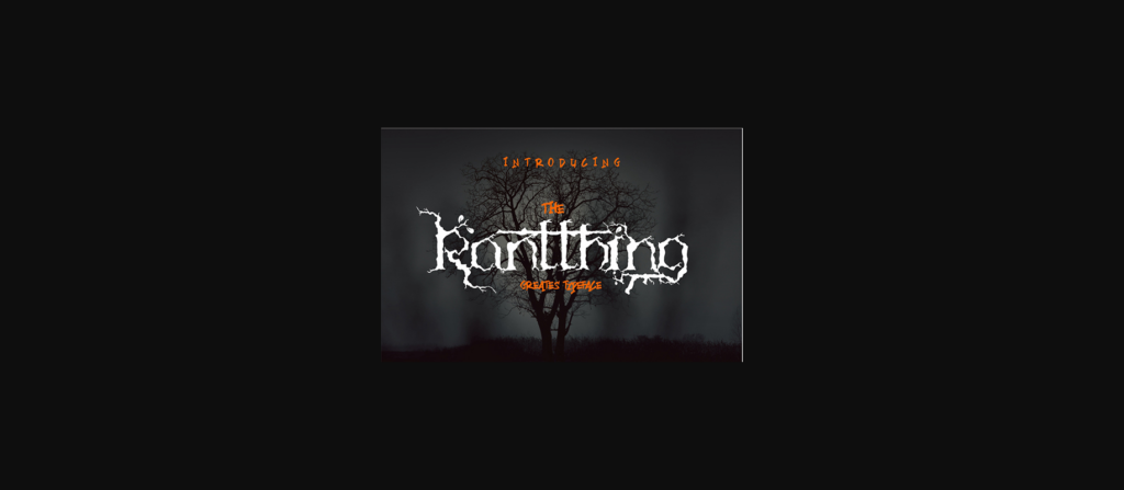 The Ranthing Typeface Font Poster 3