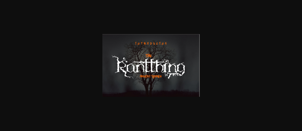 The Ranthing Typeface Font Poster 1