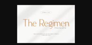 The Regimen Font Poster 1