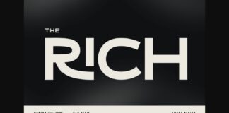 The Rich Font Poster 1