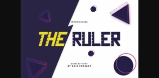 The Ruler Font Poster 1