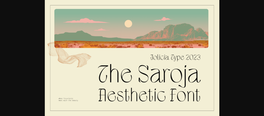 The Saroja Font Poster 3