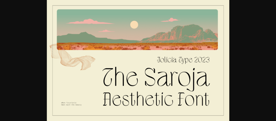 The Saroja Font Poster 3