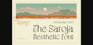 The Saroja Font Poster 1