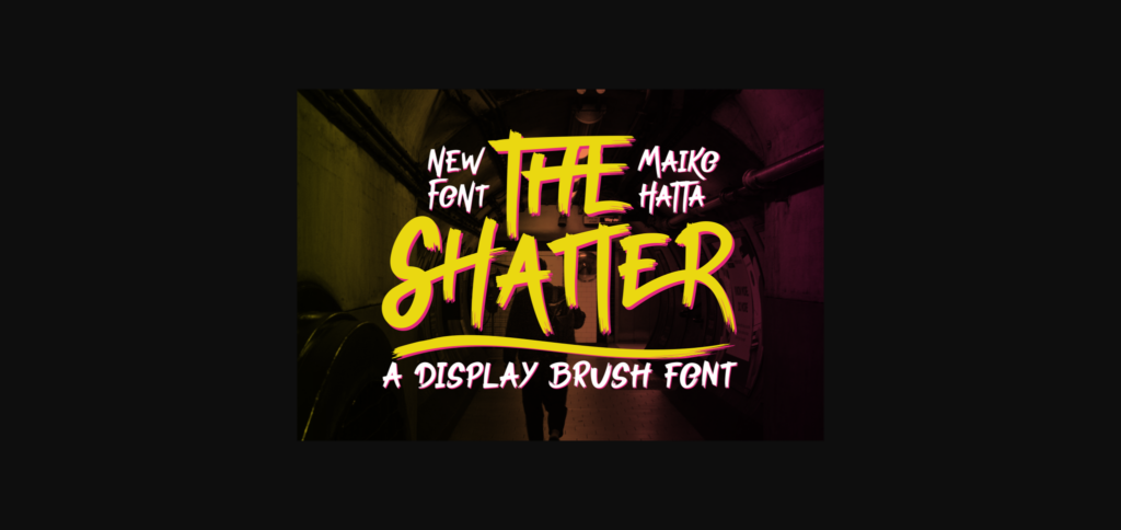 The Shatter Font Poster 1