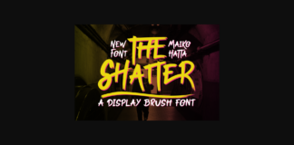 The Shatter Font Poster 1