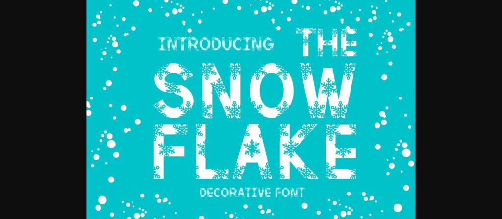 The Snowflake Font Poster 3