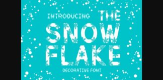 The Snowflake Font Poster 1