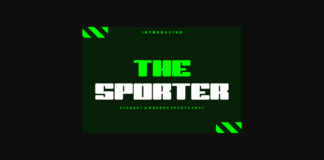 The Sporter Font Poster 1