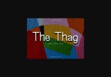 The Thag Font Poster 1