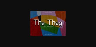 The Thag Font Poster 1