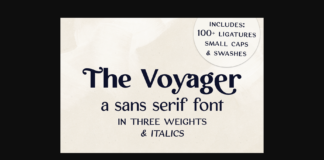 The Voyager Font Poster 1