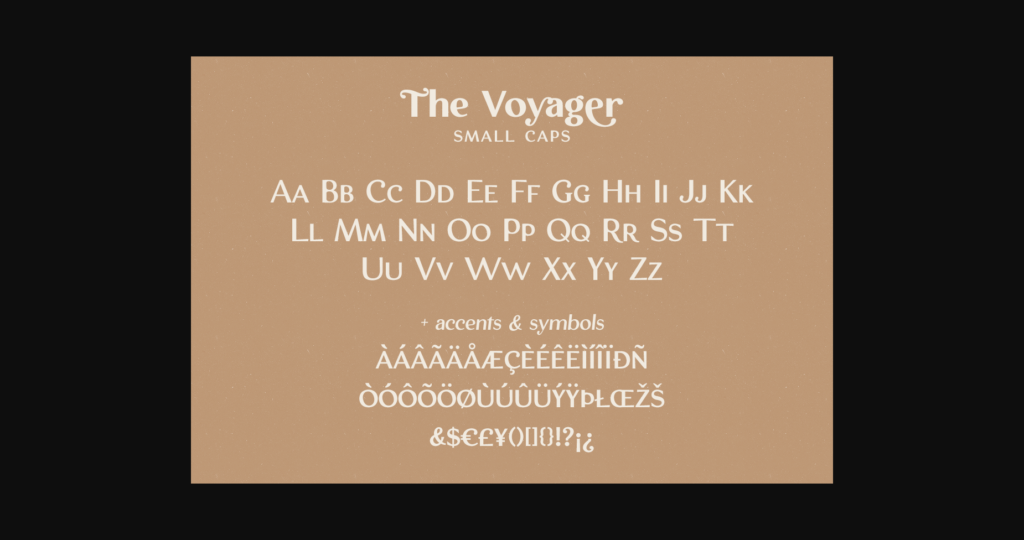 The Voyager Font Poster 6