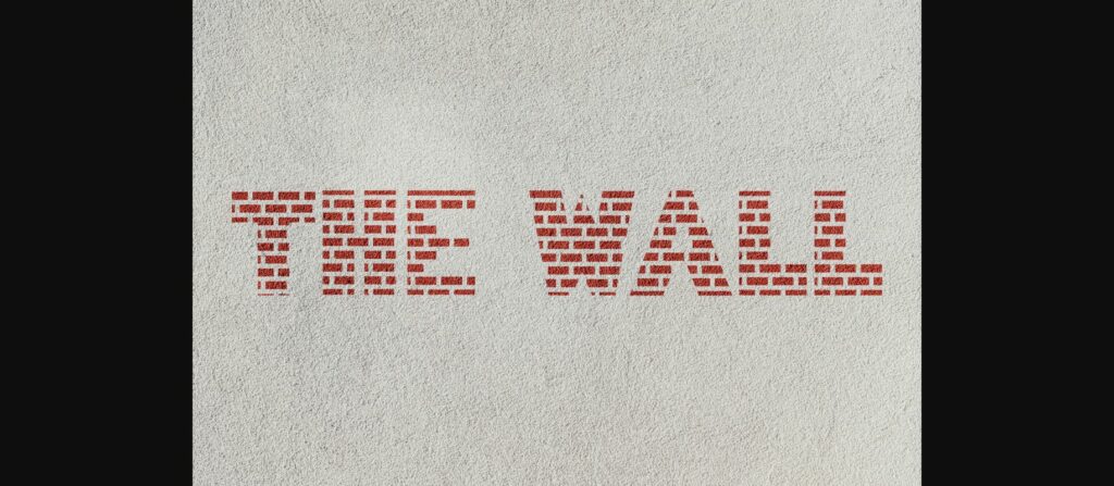 The Wall Font Poster 3