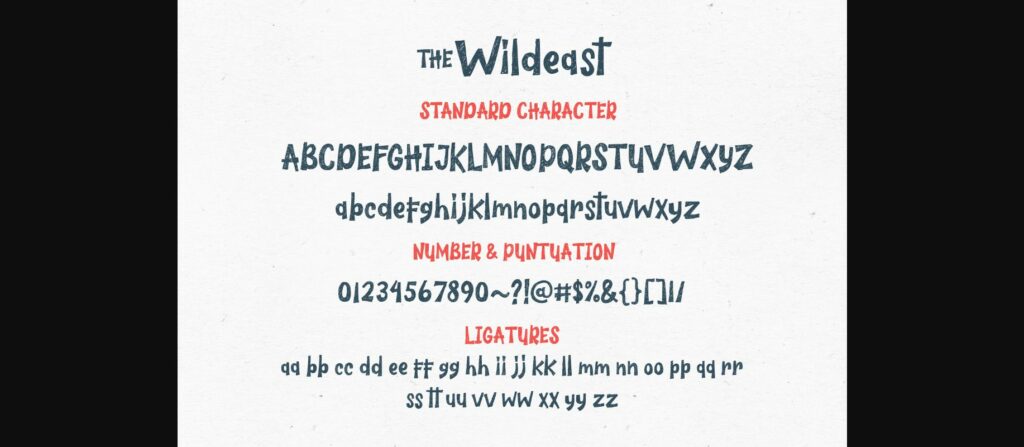 The Wildeast Font Poster 10