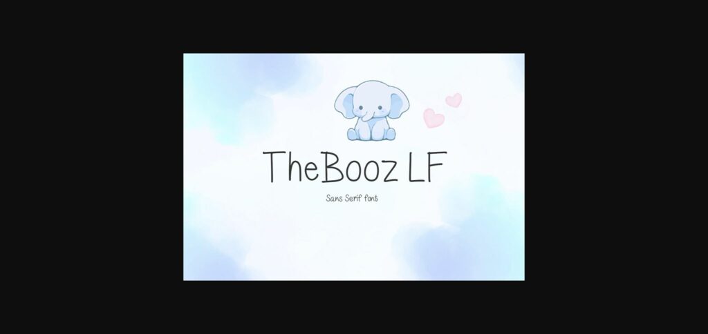 Thebooz Lf Font Poster 3