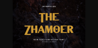 Thezhamoer Font Poster 1