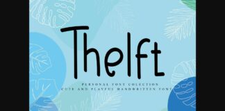 Thelft Font Poster 1