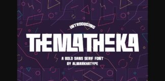 Thematheka Font Poster 1