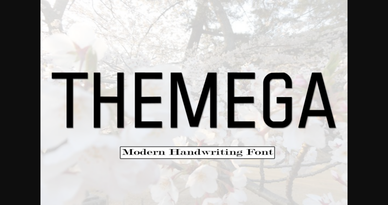 Themega Font Poster 3