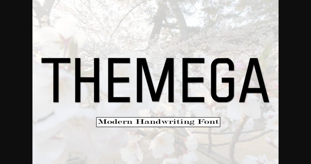 Themega Font Poster 1