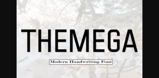 Themega Font Poster 1