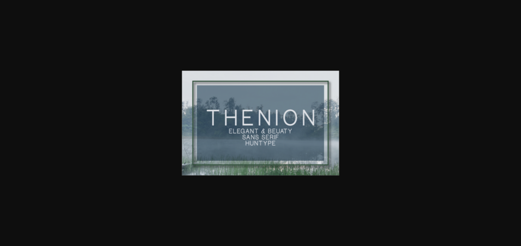 Thenion Font Poster 3