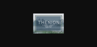 Thenion Font Poster 1