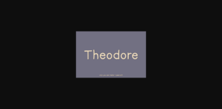 Theodore Font Poster 1