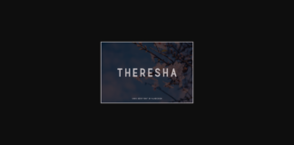 Theresha Font Poster 1