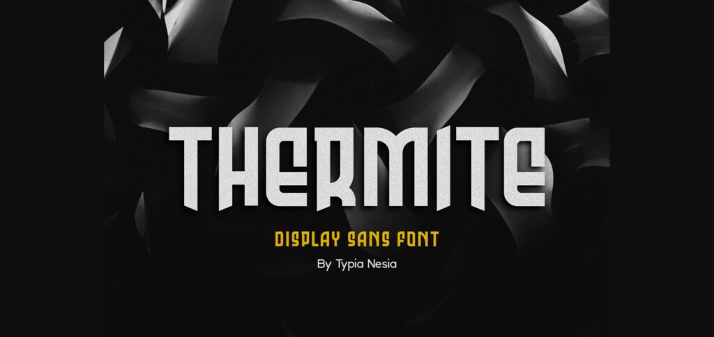 Thermite Font Poster 3