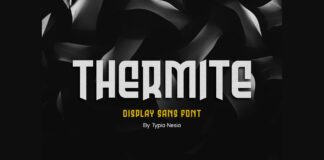 Thermite Font Poster 1