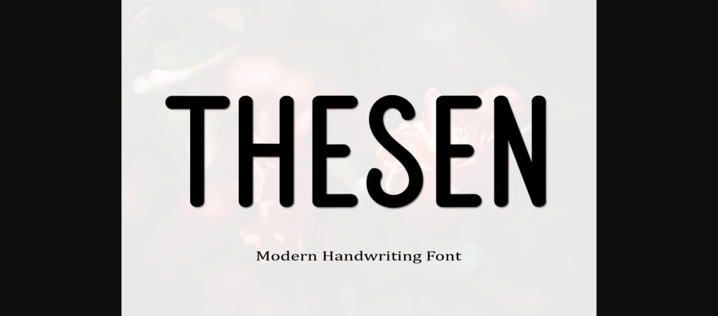 Thesen Font Poster 3