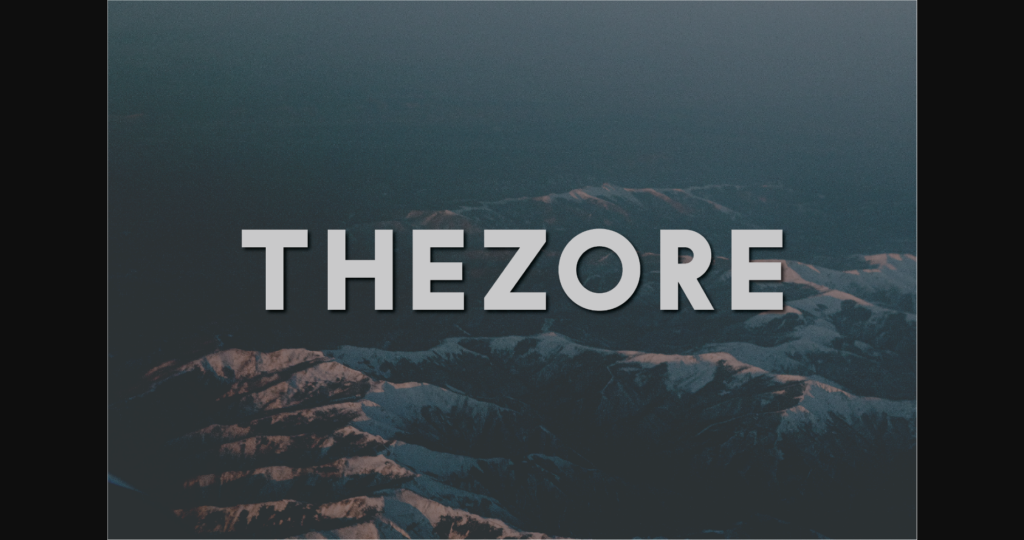 Thezore Font Poster 3