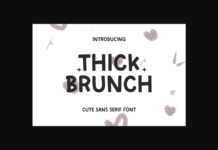 Thick Brunch Font Poster 1