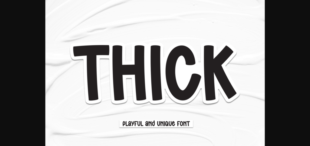 Thick Font Poster 3