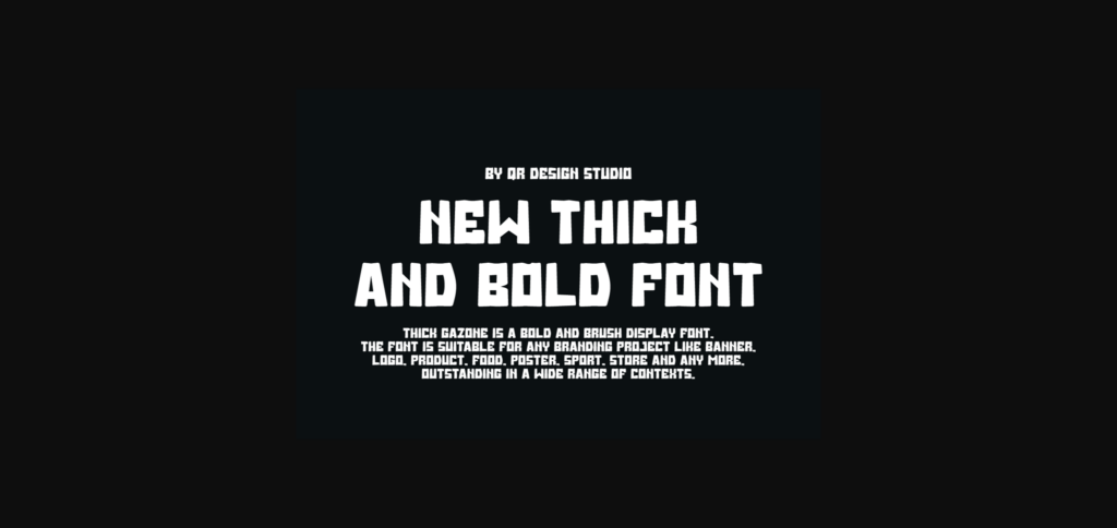 Thick Gazone Font Poster 5