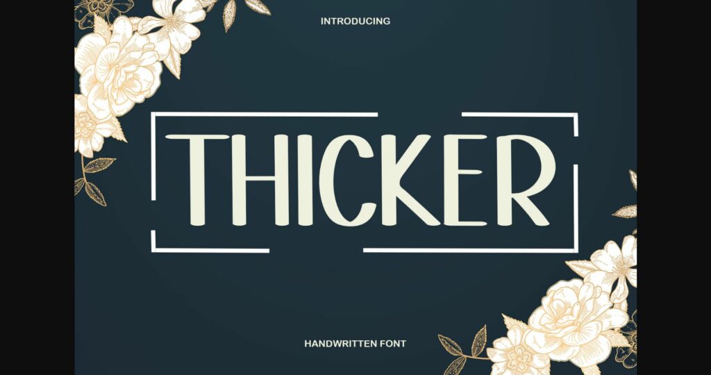 Thicker Font Poster 3