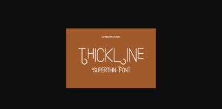 Thickline Font Poster 1