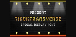 Thicktransverse Font Poster 1