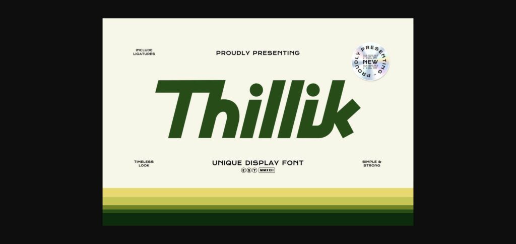 Thillik Font Poster 3