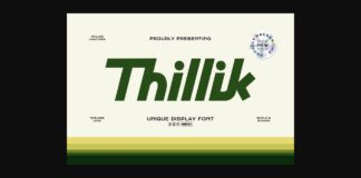 Thillik Font Poster 1