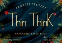 Thin Think Font Poster 1