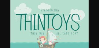 Thin Toys Font Poster 1