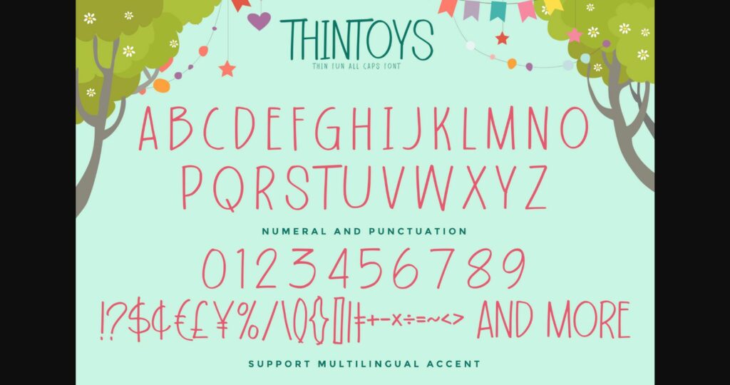 Thin Toys Font Poster 8